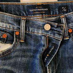 31 X 32 Lucky Brand 223 Straight. Barely Worn, Sells For 129 Brand New. 2 Pairs Available Mens Straight Jeans, Lucky Brand Jeans, Brand Jeans, Lucky Brand, Mens Jeans, Color Blue, Man Shop, Brand New, Blue