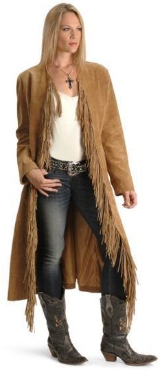 Wilde Westen, Looks Country, Estilo Country, Western Women, Cowgirl Chic, Woman Style, Mode Casual, Cowgirl Outfits, Leather Fringe