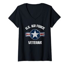 PRICES MAY VARY. Vintage US Air Force Veteran Tee Shirts - Vintage USAF Veteran shirts, distressed, classic, perfect gift item for US Air Force men and women, US Air Force veteran shirt. USAF Shirt family. US Air Force Gifts. USAF Shirt family. US Air Force Shirt, US Air Force Aviator T Shirt. This Cool United States Air Force T shirt is a great gift item. US Air Force veteran t shirt. Great Christmas gift for US Air Force Family. Lightweight, Classic fit, Double-needle sleeve and bottom hem Air Force Shirts For Family, Us Air Force Merchandise, Air Force Families, American Style Crew Neck T-shirt For Veterans Day, Air Force Gifts, Air Force Shirt, Air Force Veteran, Veteran T Shirts, Us Air Force