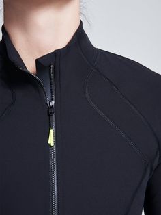 We call SWIFT VIXEN the “ultimate running jacket” - and for good reason. Made from our soft, brushed Peach Perfect fabric, this long-sleeved layer is built for speed, boasting a form-fitting silhouette that won’t cause chafing or weigh you down as you pound the pavement. Trimmed with thumbholes at the cuffs to hold the sleeves in place, it’s fitted with ventilated panels at the back to help keep you cool, while the high collar will ward off chilly winds when the weather is at its worst. Double-z Long Sleeve Techwear Outerwear With Moisture-wicking, Moisture-wicking Long Sleeve Techwear Outerwear, Moisture-wicking Techwear Outerwear With Long Sleeves, Black Long Sleeve Outerwear With Thumbholes, Techwear Long Sleeve Outerwear For Running, Techwear Long Sleeve Running Outerwear, Sport Long Sleeve Outerwear With Ykk Zipper, Long Sleeve Techwear For Running, Moisture-wicking Long Sleeve Outerwear