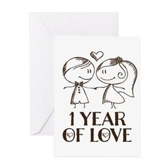 two years of love greeting card