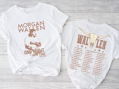 Wallen Western Tour 2023 Merch, Country Music T Shirt Morgan Wallen Halloween Costume, Morgan Wallen Logo, Morgan Wallen Hoodie, Morgan Wallen Shirts, Country Music Outfit, Wallen Shirt, Rapper Shirts, Country Clothes, Music T Shirt