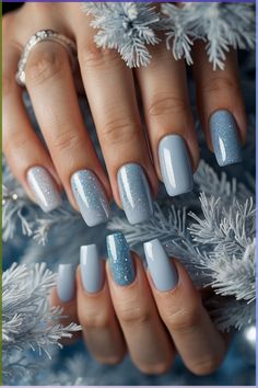 Looking for fun and festive Christmas nail designs that you can recreate this year? If so, we've got you covered. French Tip Nail Designs, January Nails, Silver Nail, Winter Nail Designs, Skincare Routines, New Year's Nails, Dipped Nails, Gel Nail Designs, Fancy Nails