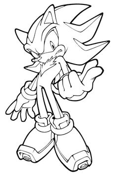 sonic the hedge from sonic the hedge coloring pages for kids to print out and color