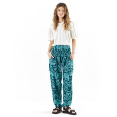 PRICES MAY VARY. HIGH QUALITY BOHO PANTS:- Made from soft, breathable rayon, our premium quality boho pants for women are ultra light-weight and silky smooth, making them suitable for all weather. Funky, vibrant colors ideal for traveling, hiking, yoga, exercise and more. PERFECT FITTING LOOSE PANTS FOR ALL:- Our wide legged hippie pants come in 5 sizes from S all the way to XXL, making them ideal for petite and plus size women alike. The loose and comfortable fit also makes them ideal maternity Yoga Trousers, Elephant Pants, Beach Lounge, Boho Clothes, Yoga Pants With Pockets, Hippie Clothes, Hippie Pants, Yoga Exercise, Boho Pants