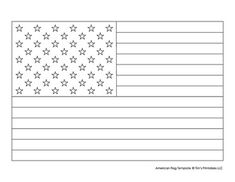 an american flag with stars on it is shown in black and white, as well as the