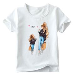 Shopping Buddy Mommy and Me Matching T-Shirt The Love Of A Mother, Love Of A Mother, Mommy And Daughter, Mom And Daughter Matching, Mother Daughter Dress, Boys Sleepwear, Pajama Outfits, Fashion Family, Mom And Daughter