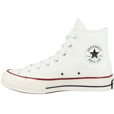 PRICES MAY VARY. Fabric: Canvas Rubber sole Logo patch at side Lace-up closure Rounded toe An all-time Converse classic in bright-white canvas. These iconic high-top Chuck Taylors preserve all the style's traditional details, like a striped midsole and star patch at the ankle. Chuck Taylor 70s, Baskets Converse, Converse Classic, Versatile Sneakers, High Top Chucks, Vintage Details, Converse Style, Fabric Canvas, Chuck 70