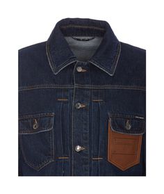 Dolce & Gabbana Denim Jacket With Leather Embossed Logo Plaque | italist, ALWAYS LIKE A SALE Designer Denim Outerwear With Pockets, Designer Denim Jacket With Pockets For Fall, Barbour Steve Mcqueen, Feminine Chic, Stefano Gabbana, Glamorous Dresses, Tailored Suits, Gorgeous Bags, Embossed Logo