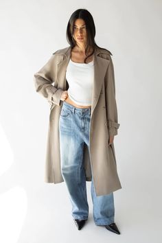 All Women's | OAK + FORT – OAK + FORT USA Trench Jacket Outfit, Belt With Buckle, Trench Coat Outfit, Classic Trench Coat, Trench Jacket, Women's Coats And Jackets