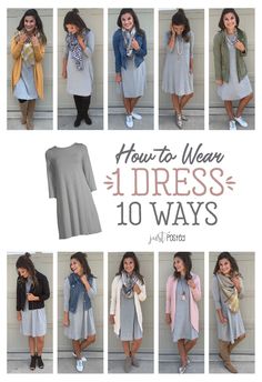 Grey Dress Outfit, Mode Ab 50, Outfit For Church, Teaching Outfits, Wear To Work Dress, Grey Dress, Church Outfits, Looks Chic