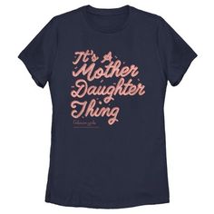 Head to the wonderful small town of Stars Hollow with your favorite mother-daughter duo and follow their captivating lives with this officially licensed Gilmore Girls It’s a Mother Daughter Thing Women's Graphic T-Shirt! Surprise mom with something special this Mother's Day like this tee that features the text: "It's a Mother Daughter Thing," written across the front in cursive lettering and the Gilmore Girls logo at the bottom. Hurry and grab one of these T-Shirts today and celebrate your favor Mother Daughter Disney Shirts, Mother Daughter Shirts, The Gilmore, Tv Clothes, Cursive Lettering, Dope Quotes, Stars Hollow, Girls Graphic Tee, Daughters Shirt