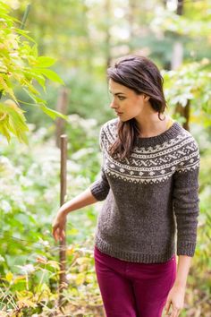 Sundottir Sweater | Knitting Pattern by Dianna Walla | Brooklyn Tweed Knitting Sweaters, Norwegian Sweater, Brooklyn Tweed, Family Christmas Party, Cardigan Style, Knit In The Round, Vest Coat, Sweater Knitting Patterns, Beautiful Knitting