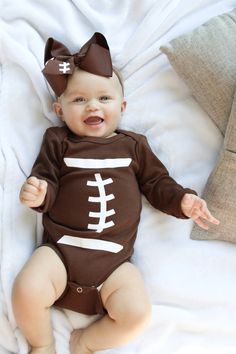 Football Baby Costume – South of Urban Shop Baby Football Costume, Girls Football Outfit, Football Halloween Costume, Baby Football Outfit, Newborn Football, U Of M Football, Football Costume, Toddler Football, Baby Football