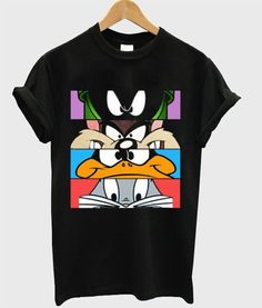 Lola Bugs Bunny, Looney Tunes Characters, Bird Shirt, Cartoon Shirts, Character Graphic, 90s Cartoon, Tweety Bird, Disney Shirt, Bugs Bunny