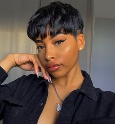 Pixie Wigs, Short Black Wigs, Natural Hair Short Cuts