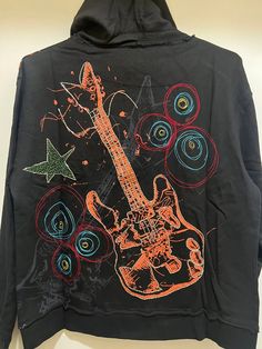 Tool Jeans Brand Vintage ROCK STAR Hoodie, Lite Weight 90's Style Hoodie - NEW | eBay Grunge Graphic Print Concert Hoodie, 90s Style Hoodie Sweatshirt With Graphic Print, Cotton Grunge Hoodie With Graphic Print, Grunge Hooded Hoodie With Graphic Print, Punk Hoodie With Graphic Print, Grunge Hoodie, Punk Hoodie, Star Hoodie, Music Hoodies