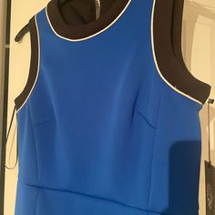 Brand New We Tags Never Worn Before Sleeveless Blue Workwear Dress, Sleeveless Royal Blue Midi Dress, Royal Blue Sleeveless Workwear Dress, Royal Blue Sleeveless Dress For Work, Steel Blue Dress, Sparkly Bodycon Dress, Suede Midi Dress, Sleeveless Wrap Dress, Midi Tank Dress