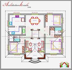 the floor plan for an apartment with three rooms