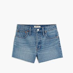 Madewell -Description: The Perfect Jean Short Hi Rise Cutoff Jean Shorts -Size: 33 -Waist: 18 Inches Across -Rise: 12.5 Inches -Inseam: 3 Inches -Condition: New With Tags Classic Fitted Medium Wash Shorts, Classic High Rise Fitted Shorts, Classic Fitted High Rise Shorts, Classic High Rise Blue Shorts, Classic High-rise Blue Shorts, Classic Blue Jean Shorts For Summer, Classic Blue Bottoms With Short Inseam, Classic Blue Jean Shorts For Spring, Classic Blue Shorts With Short Inseam