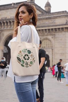 🌿 Embrace Sustainability with Our Eco-Friendly Recycled Design Tote Bag! 🕵️♀️ Looking for a stylish and eco-conscious accessory to showcase your commitment to the environment? 😭 Ordinary tote bags can contribute to environmental waste, but our eco-friendly tote offers a sustainable alternative. 🙌 Introducing the "Eco-Friendly Recycled Design Tote Bag" - a stylish and practical accessory that combines fashion with sustainability! ✨ Features: 👜 100% Cotton Fabric: Durable and eco-friendly, pe Eco-friendly Large Capacity Canvas Bag For On-the-go, Eco-friendly Recyclable Shoulder Bag With Double Handle, Beige Recyclable Bags For Daily Use, Recyclable Double Handle Shoulder Bag For Daily Use, Beige Recyclable Bag For Everyday, Eco-friendly Recyclable Shoulder Bag, Eco-friendly Recyclable Bags For Everyday Use, Eco-friendly Recyclable Bags, Beige Recyclable Tote Shoulder Bag