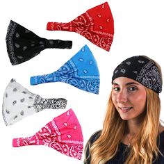 PRICES MAY VARY. 100 % Cotton These Comfortable 9" Wide Durable Paisley Headbands Can be Adjusted for Different Looks. You Can Open it up to 9" Wide or Simply Fold it To Get a Narrower Band These Comfortable Headbands Keep Your Hair Back and Away from Your Face. Wear Your Hair Loose or in a Pony Wear These Bandannas Any Time of the Year for Casual Comfort. The Bonus White Paisley Wire Headband Come Flat so You Can Shape it Any Way You Want These Headbands are also a Comfortable Accessory for Yog Headband Wrap, Comfortable Headbands, Wire Headband, Cotton Headband, Bandana Headband, A Pony, Yoga Headband, Stretchy Headbands, Hair Back