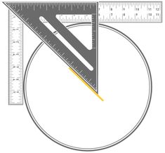 a drawing of a ruler and a circle with a yellow line on the bottom that says, how do you measure?