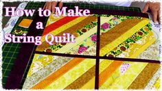 how to make a string quilt with the words how to make a string quilt on it