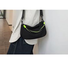 Nylon Crossbody Bag Length Width Height 30 10 18 measurement is cm.Product Information Material: 100% Nylon Color: Blue Handle - Black Length Width Height, Nylon Crossbody Bag, New Instagram, Kawaii Fashion, Product Information, Crossbody Bag, Dress Shoes, Color Blue, Shoe Bag