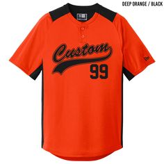 Custom Baseball Jerseys Style: Baseball02 These are moisture wicking 100% polyester jerseys. The vibrant colors hold up well wash after wash. Customize It These jerseys can be customized with names and numbers. Jersey Color: Various Text Color: White Text for: Black / Navy Blue / Graphite / Red / Royal Blue / Dark Green Jerseys Black Text for: White / Gold / Orange Jerseys Please contact us for other text color options Ordering Information Please send a message after purchase with the following: Orange Team Spirit Tops For Sports Events, Orange Tops For Sports Events With Team Spirit, Customizable Jersey Tops For Sports Season, Jersey Top With Sublimation Print For Game Day, Fitted Jersey Tops With Team Spirit Style, Fitted Jersey Tops For Team Spirit, Casual Short Sleeve Jersey For Team Events, Sporty Orange Tops For Sports Events, Customizable Team-colored Top For Sports