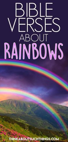 the bible verses about rainbows