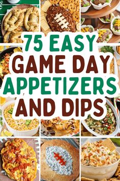 75 easy game day appetizers and dips