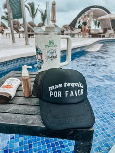 Mas Tequila Por Favor Hat - trucker hat Margarita Trucker Hat, Drinking Trucker Hats, Tequila Trucker Hat, Womens Western Hats, Weekend In Nashville, Girl Trucker, Paloma Cocktail, Vacation Hat, Saving Water