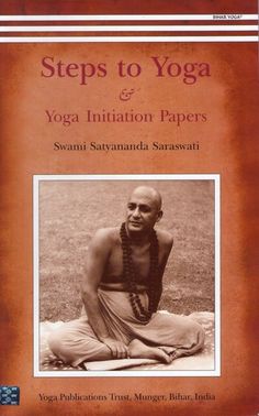 an old book with the title steps to yoga and meditation papers