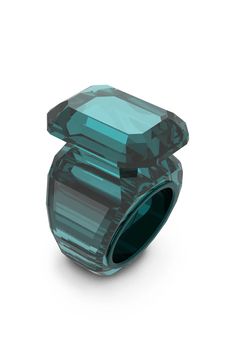 SWAROVSKI Lucent Cocktail Ring | Nordstrom Swarovski Ring, Plastic Jewelry, Crystal Ring, Emerald Jewelry, Kurt Geiger, Faceted Crystal, Crystal Gifts, Contemporary Jewelry, Crystal Rings