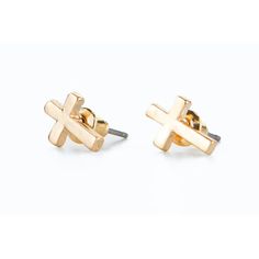 We love these dainty cross stud earrings that are perfect to wear for any occasion! Lead and Nickel free Made of Zinc Alloy 0.41" w X 0.28" h X 0.05" d Made in China Cross Stud Earrings, Earrings Cross, Cute Stud Earrings, Cross Earrings Studs, Gold Earrings Studs, Made In China, Christmas List, Zinc Alloy, Gold Earrings