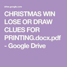 christmas win lose or draw clues for printing docxpdf google drive