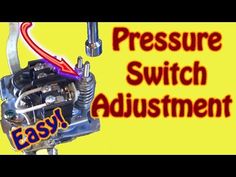 the pressure switch is shown with an easy way to change it's current position