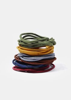 36 Piece Thin Multi-Color Hair Ties  HAIR - Shop Miss A Tying Braids, Multi Colored Hair, Hair Tie, Fine Hair, Hair Ties, Braids, Multi Color, Hair Color, Hair Accessories