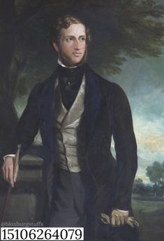 a painting of a man in a suit and tie