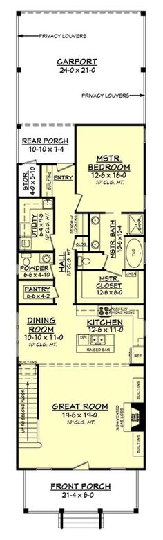 the first floor plan for a small house