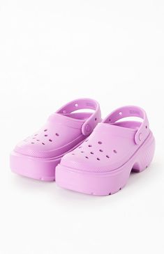 The Stomp Clogs from Crocs offer comfort with some added height. These ultra-cute clogs have a lightweight construction with exaggerated soles and dramatic proportions that bring a bold update to your shoe collection. 

PLEASE NOTE: This shoe is offered in men's sizes; please consult the Size Guide above - the conversion is two sizes smaller for women. For example, a woman who is a size 8 should order a size 6 in men's.


	2.7" heel height
	Lightweight construction
	Exaggerat Key To Happiness, Lug Sole, Personal Marketing, Pacsun, Shoe Collection, Comfortable Shoes, Clogs, Size Guide, A Woman