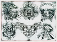 an image of tattoos on paper