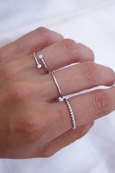 If there is one ring you need, it's definitely this one. They are perfect for everyday wear, stacking, and traveling when you want to leave your ring at home. Please allow 1-2 weeks for delivery. Ring Stack Silver, Everyday Ring, Stackable Bands, Stacking Bands, Ring Stack, Everyday Rings, White Gold Band, Custom Jewelry Design, One Ring