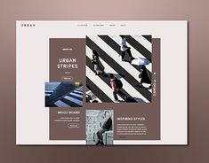 the website design for urban stripes