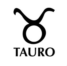 the zodiac sign tau is shown in black and white