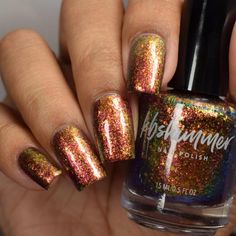 It's Fall Good Multichrome Flake Nail Polish by Kbshimmer - Etsy Flake Nail, Best Nail Polish, Fall Nail Colors, Nail Polishes, Fall Nails, It's Fall, Nail Colors, Nail Polish