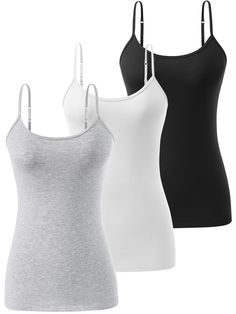 PRICES MAY VARY. ♦CAMISOLE FABRIC: Orrpally women camisole tank tops is made of 78% cotton, 17% modal and 5% spandex, Basic layering tank tops with fabric lightweight,breathable and soft let you have the perfect fit,hugging your body in the right places. ♦DESIGN FEATURES:Basic cami tank tops women are suitable for all seasons,this camisole for women pack with adjustable spaghetti strap which allows you to adjust the fit you want.Basic women undershirts are use the simplest pure color elements.So Cotton Sleeveless Camisole With Built-in Bra, Cotton Camisole With Built-in Bra And Spaghetti Straps, Cotton Camisole Top With Straps, Cotton Tank Camisole With Built-in Bra, Cotton Stretch Camisole With Spaghetti Straps, Cotton Tank Top With Built-in Bra, Cotton Cami Tank Top With Straps, Cotton Tops With Built-in Bra And Spaghetti Straps, Cotton Tank Camisole With Straps