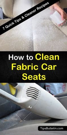 how to clean fabric car seats with the help of a steam mop and cleaner