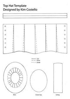 the top hat template is designed by kim costello